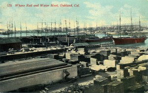 Where Rail and Water Meet, Oakland, Cal.               